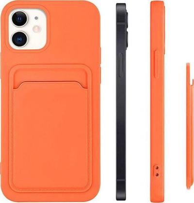 Këllëf silikoni Hurtel Card Case për Samsung Galaxy A72 4G, me xhep për kartela, vjollcë
