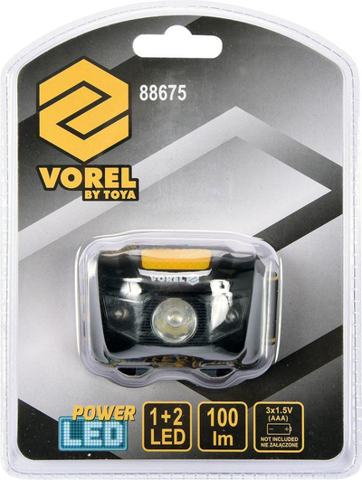 Llambë koke Vorel T88675, 4 modalitete, 100lm, e zezë