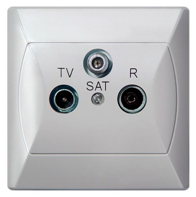 Prizë RTV SAT Ospel Akcent GPA-AS/00, 82x82mm, e bardhë