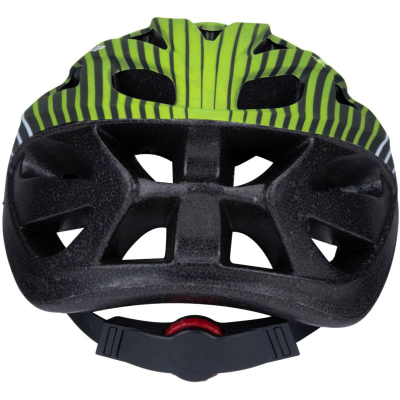 Kaskë biçiklete Dunlop R.L Adjustable, me ajrosje, mburojë përpara, jeshile me të zezë