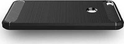 Maskë mbrojtëse Carbon Lux për Samsung Galaxy A10s, TPU i butë, pamje karbon, e zezë