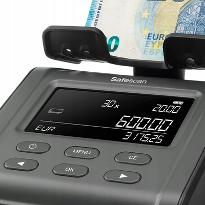 Peshore numërimi lekësh Safescan 6165 G3, profesionale, ekran i madh, gri