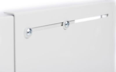 Kornizë muri për rack Digitus Wall Mounting Patch Bracket, 19", metal, e bardhë