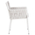 Karrige Martin prej alumini 56x56x80Hcm (HM5564.11), bardhë