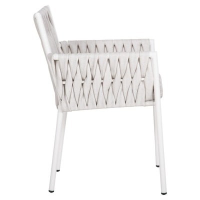 Karrige Martin prej alumini 56x56x80Hcm (HM5564.11), bardhë