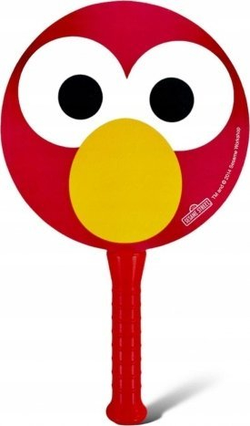 Set badminton me shkumë Sesame Street Elmo, 2 raketa, 1 top, i kuq