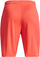 Pantallona të shkurtra fëmijësh Under Armour Logo, HeatGear, sportive, portokalli