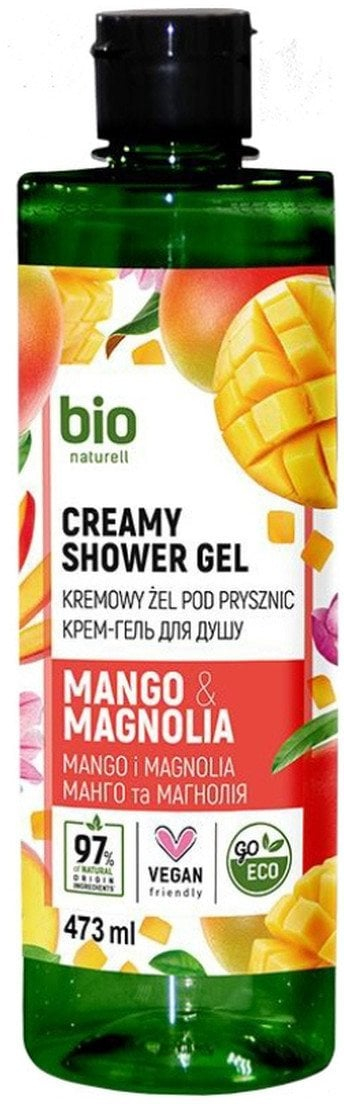 Xhel dushi Bio Naturell Creamy, Mango dhe Magnolia, 473ml