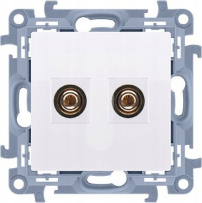 Prizë altoparlanti Kontakt-Simon Simon10 CGL2.01/1, modul njëfishtë, 6 mm², e bardhë