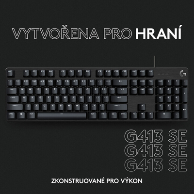 Tastierë Logitech G413 SE, Kailh Brown, US