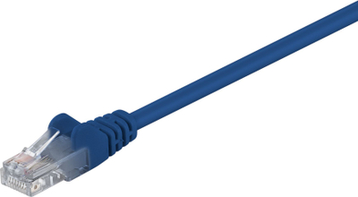 Kabllo rrjeti Goobay Patchcord U/UTP 5e CCA, 1.5m, e kaltër