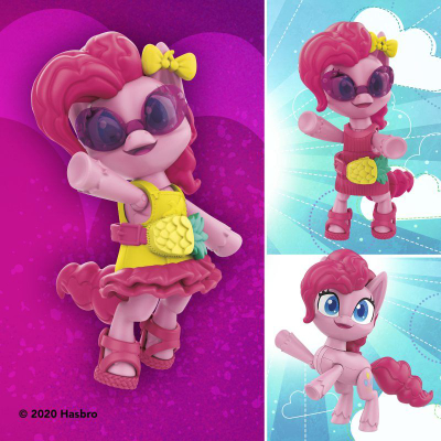 Set lodrash My Little Pony Smashin Fashion Party, figura Pinkie Pie dhe DJ Pon 3, mbi 20 aksesorë, shumëngjyrëshe