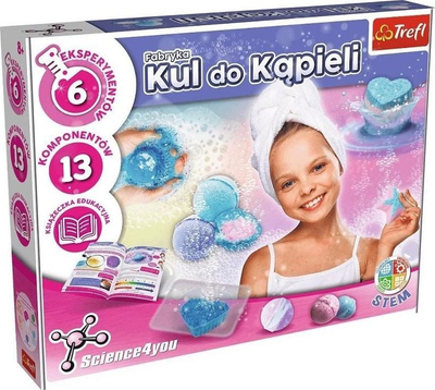 Set edukativ Science 4 You Bath Bomb Factory L, 6 eksperimente, për bomba banjo, shumëngjyrësh
