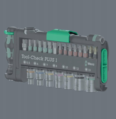 Set veglash Wera Tool-Check Combi 1, 40 pjesë, 1/4"
