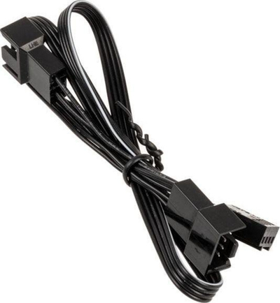 Kabllo Y për ventilator PC Kolink PGW AC KOL 047, 4 pin, 0.35 m, e zezë