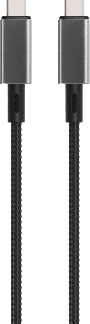 Kabllo kariku LongLife USB C në USB C 240W, najlon i thur, e zezë
