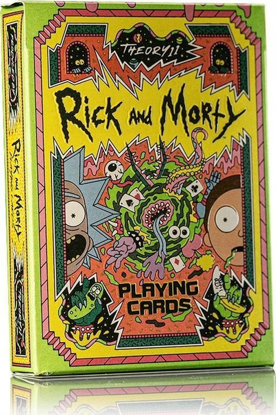 Karta pokeri Rick and Morty, set për koleksion, me ngjyra nga të gjitha