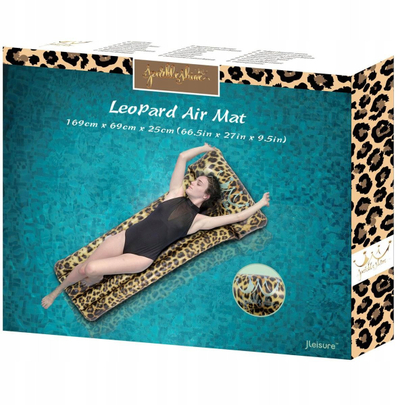Madrac pishine Bestway, 66.5\", me jastëk, me leoparda