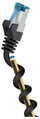 Kabllo kros rrjeti Goobay 79285, Cat 6a S/FTP, 1 m, e zezë