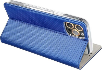 Kapak telefoni Smart Case Book Cover për Samsung Galaxy A33 5G, me magnet, bëhet stand, blu navy