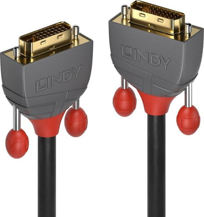 Kabllo DVI Lindy Anthra Line, 15m, Dual Link, e zezë