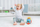 Lodër kamion ndërtimi Hap-P-Kid Little Learner Happy Kid Ball Tumblin Mixer, me toptha shumëngjyrësh, me drita dhe tinguj