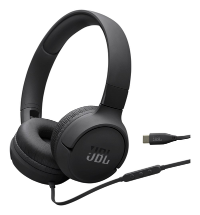 Kufje me kabllo JBL Tune 520C, USB C, High Resolution Audio, të zeza