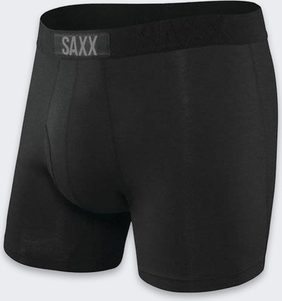 Bokser Saxx Ultra për burra, që e heqin lagështirën, masa XL, ngjyrë e zezë