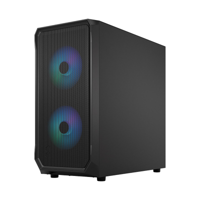 Kasë për PC Fractal Design Focus 2 RGB Black TG, e zezë