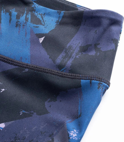 Leggings për gra IQ Cross Revla II W, poliestër elastan, tharje e shpejtë, të zeza blu