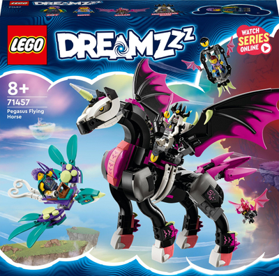Set LEGO DREAMZzz Flying Horse Pegasus 71457, model për ndërtim, për kalamaj 8+ vjeç, me shumë ngjyra