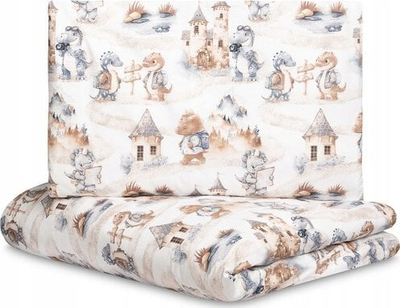 Set shtroja për bebe DRAGONS JEANS, 2 pjesë, 100x135 cm, me shumë ngjyra