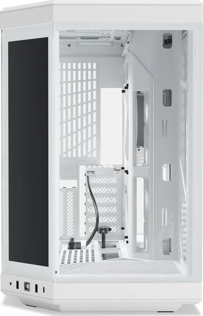 Куќиште за компјутер HYTE Y70 Touch Infinite, mid tower, екрани на допир, бело