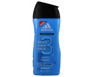 Shampo dhe trup Adidas After Sport 3 in 1