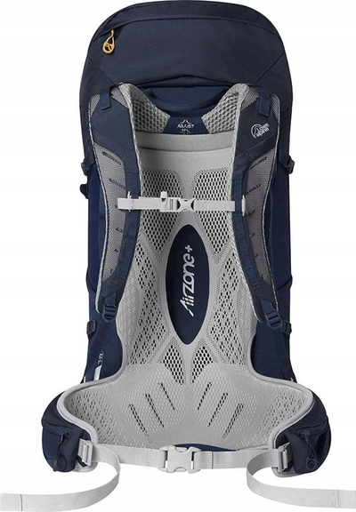 Çantë shpine Lowe Alpine AirZone Trek 35:45, 35L–45L, me sistem ajrosjeje mbrapa, blu e errët