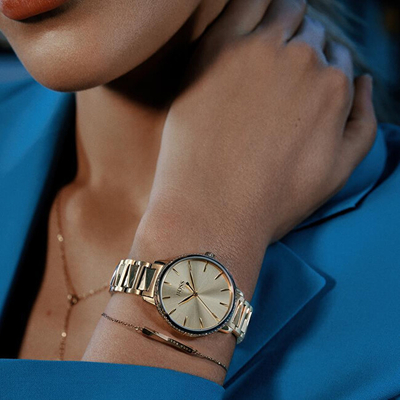 Byzylyk për femra Hugo Boss Signature, i artë