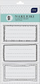 Stickerë etiketa Interdruk Notebook Stickers Frames, 9 copë, bardh e zi