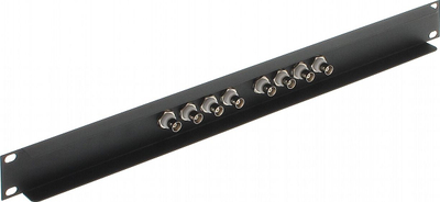 Panel shpërndarës video G-8B-RACK, 8x BNC, 19" 1U, i zi