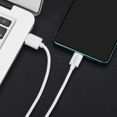 Kabllo karikimi T-phox Exceed USB C, 1m, 3A, e bardhë