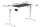 Tavolinë gaming Ultradesk Highlander XXL, me lartësi elektrike, 160cm, e bardhë