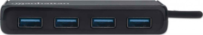Hub USB Manhattan, 4 porta USB A, USB 3.0 5 Gbps, i zi