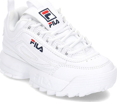 Atlete për kalamaj Fila Disruptor Kids, me shollë të trashë, të bardha