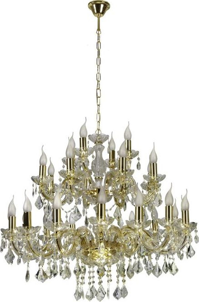 Llambadar Candellux Maria Teresa 30-94622, 28xE14, kristal, ngjyrë ari