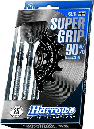 Shigjeta darts Harrows Supergrip 90%, steeltip, 23 g, të zeza