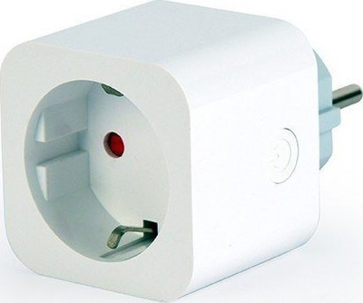 Паметна приклучница Gembird Smart Socket Tuya DE, Wi‑Fi 2.4 GHz, мерење на потрошувачка, бела