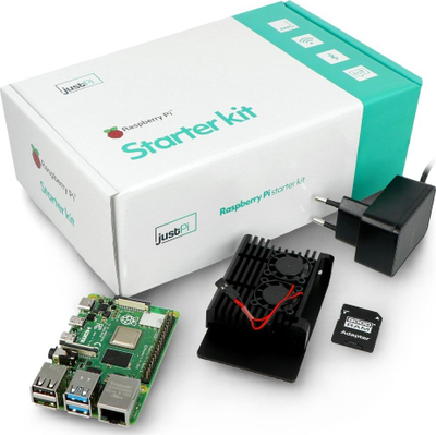 Kit zhvillimi JustPi Raspberry Pi 4 Model B, 8GB RAM, 32GB microSD, i zi