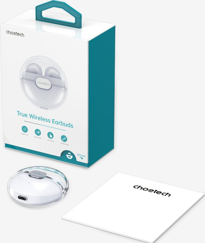 Kufje pa tela Choetech BH-T08, TWS, Bluetooth 5.1, të bardha