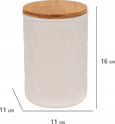 Enë ruajtëse WENKO Maya, qeramike, 400 ml, e bardhë