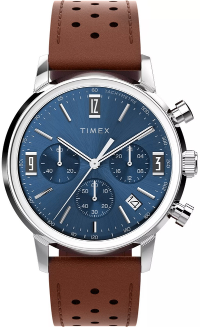 Ora dore Timex Marlin Chrono TW2W10200, kronograf, 40mm, kafe