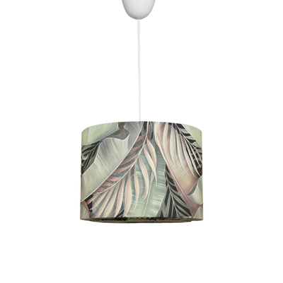 Llambë tavani metal+pëlhurë Ø28×65 cm (HM7361)